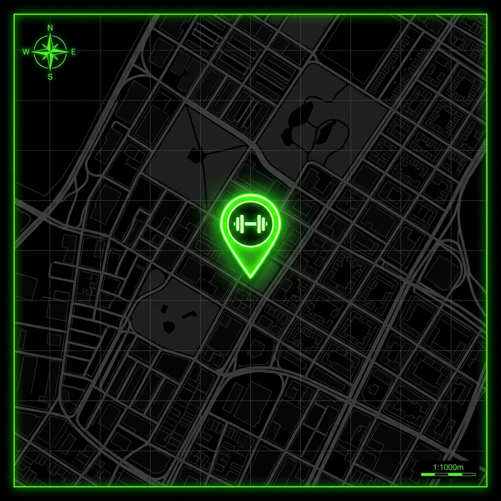 Apex Fitness Map Location Grid Backdrop