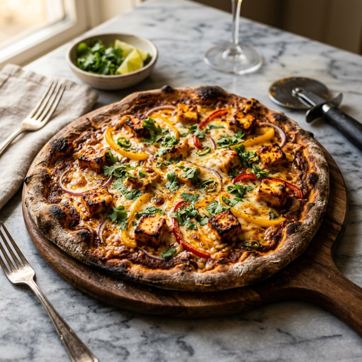 Paneer Tikka Masala Pizza